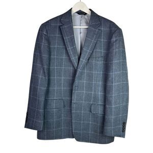 Jos. A. Bank Tailored Fit Plaid Comfort Stretch Sportcoat 42R